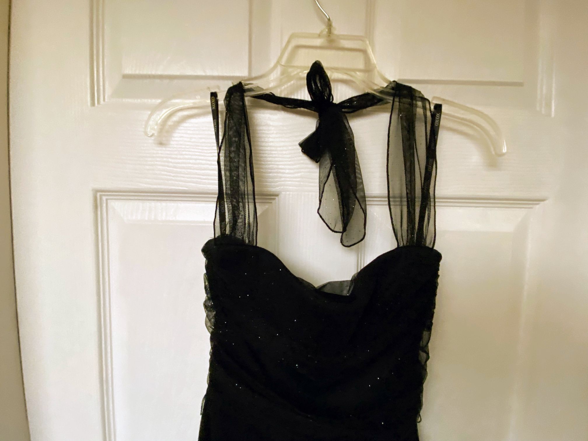 Black & Silver Sparkles Formal Dress Can Be Used For Prom Wedding…