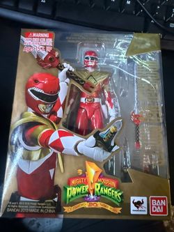 SH FIGUARTS RED POWER RANGER WITH GOLD SHIELD