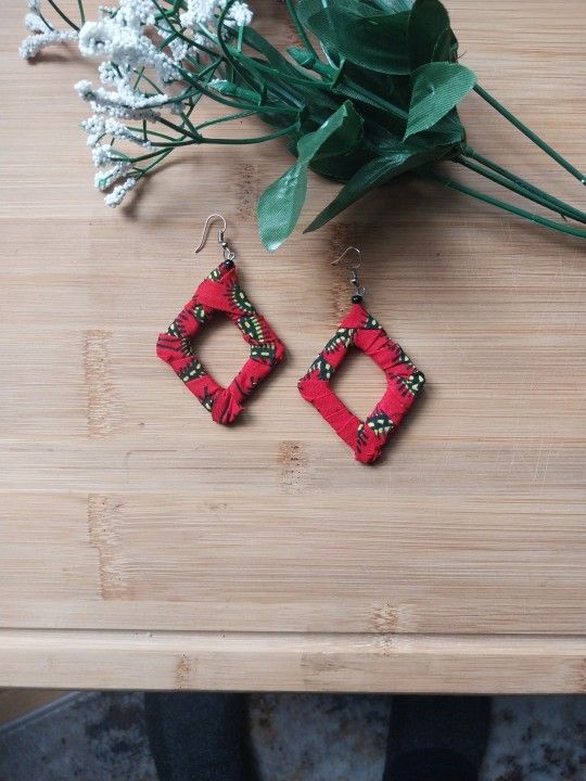 1PR Beautiful African Kitenge Earrings