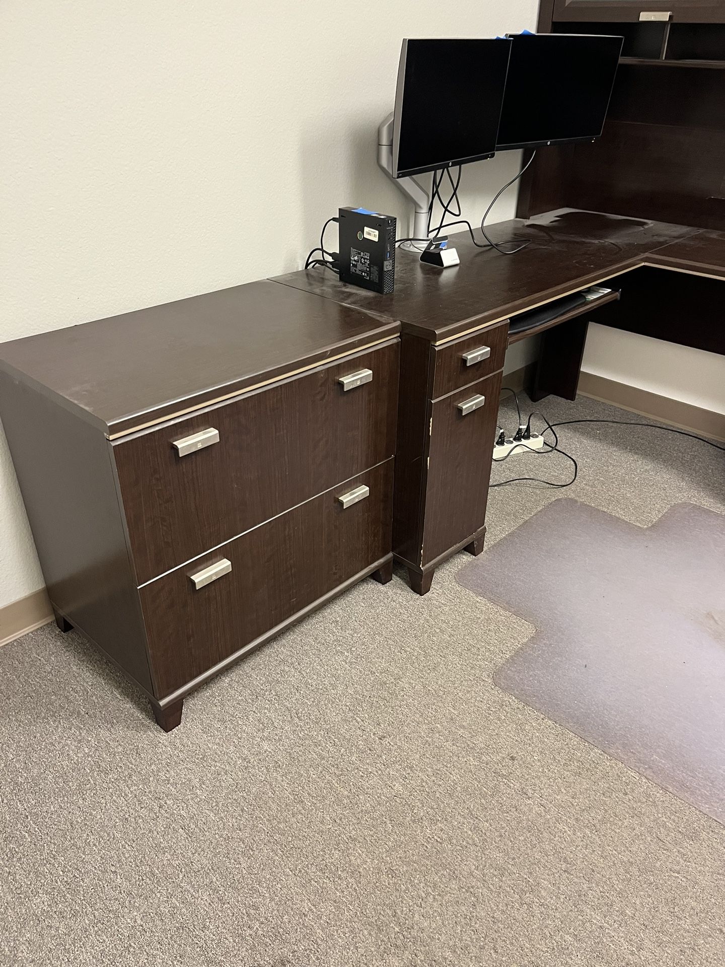Desk And File Cabinets Only