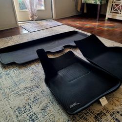 Tesla Model Y 2020+ 3D Carbon Fiber Door Mats 