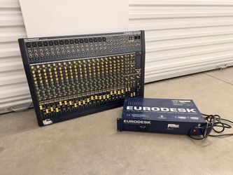 Behringer EURODESK MX2442A 24 Channel Mixer w/ Power Supply
