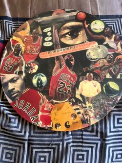Michael Jordan Chicago Bulls #23 NBA Collector Plate Basketball Collage, Round