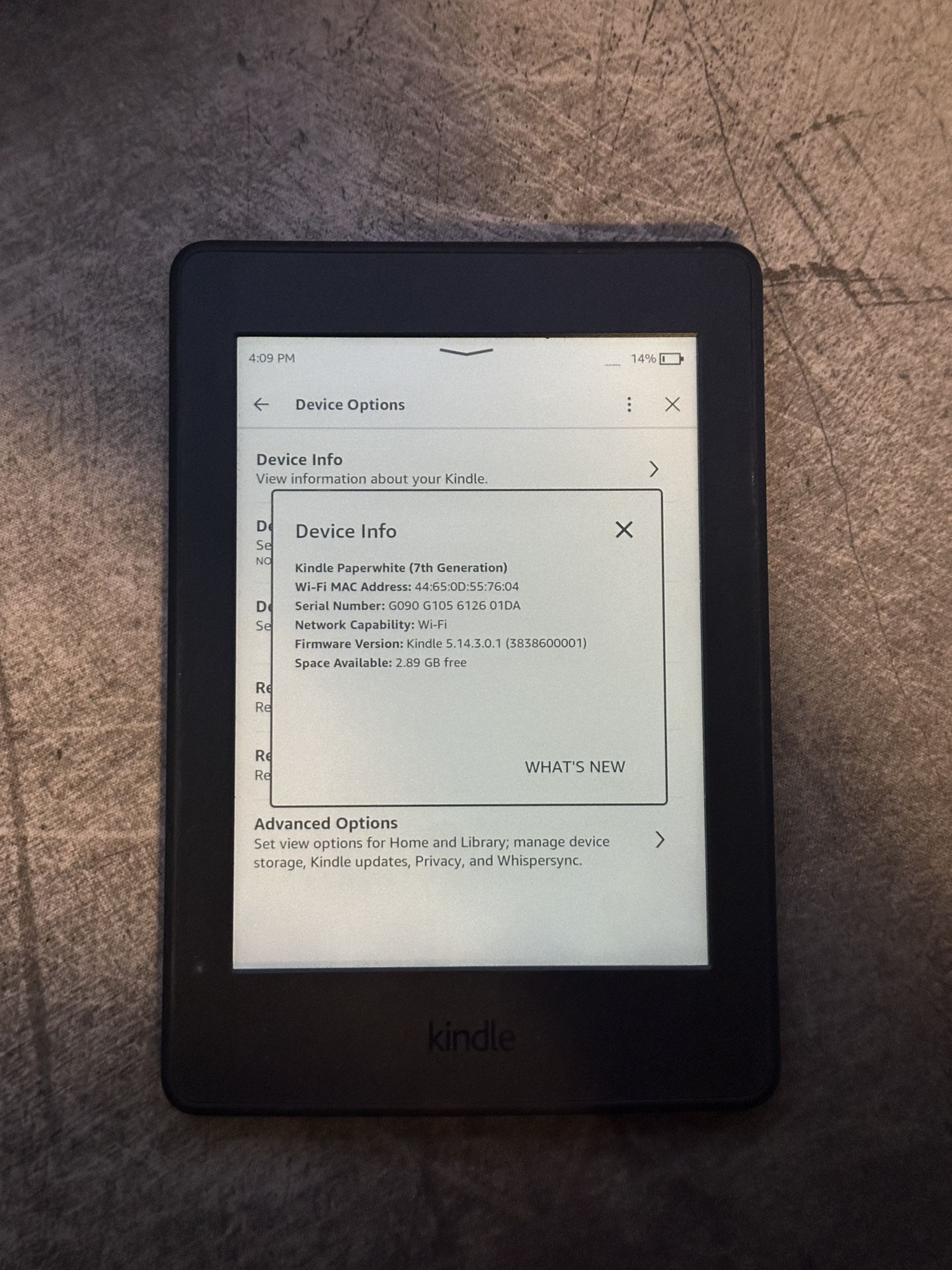 Kindle Paperwhite (7th Gen)