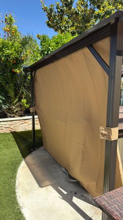 ONLY 3 panels for a gazebo with clips