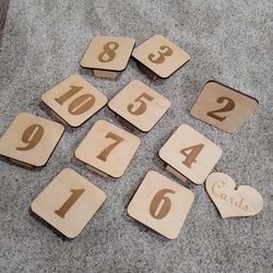Wedding Table Numbers 1-10 From Etsy