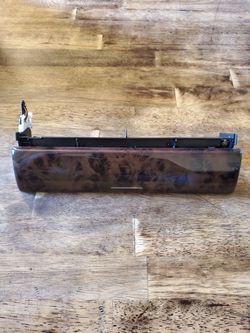 00-06 BMW E53 X5 RADIO CD PLAYER FLAP FACE TRIM RADIO COVER WOOD OEM