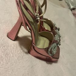 Pink Bow Heels 