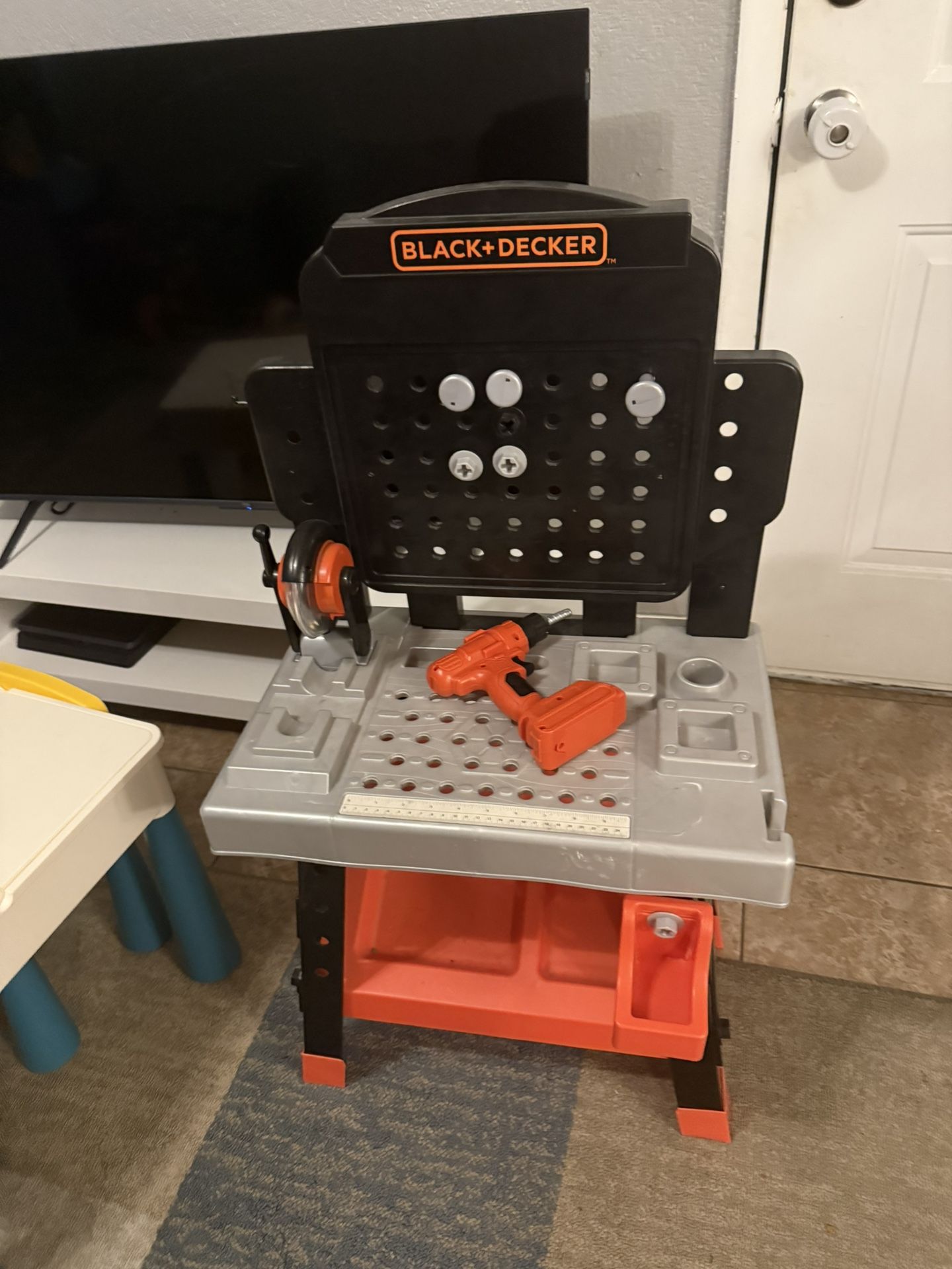 Kids Table And Chairs, And Power Tools Workshop
