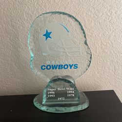 Dallas Cowboys Glass Memorabilia $35