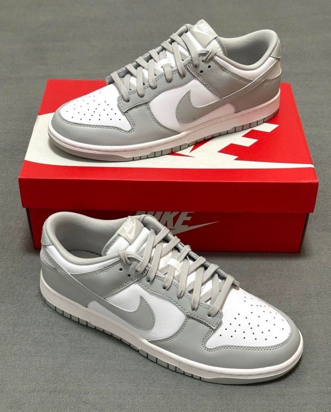 Classic Grey and White Sneakers