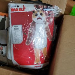 Star Wars Porg Child Costume Size 4-6 3pc