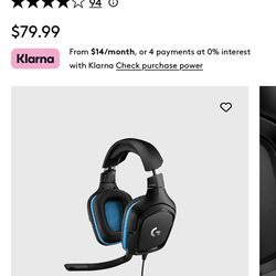 Gaming / PC  Logitech G432 Wired Gaming Headset