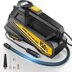 new Tire Inflator Portable Air Compressor - DC 12V Air Pump for Car Tires with 150PSI LCD Digital Gauge & Emergency LED Light,Auto Tire Pump for Cars,