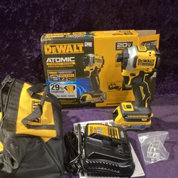 🧰🛠DEWALT ATOMIC 20V MAX Brushless Compact 1/4” Impact Driver w/1.7Ah Battery/Charger-NEW!-$200!🛠🧰