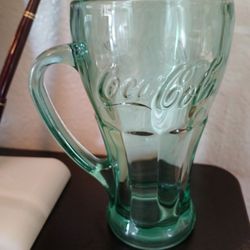 Libby Green Glass Coca Cola Mug 
