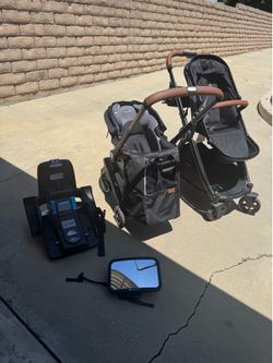 Evenflo Dualshyft and Mompush stroller