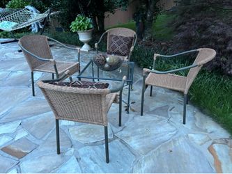 Outdoors wicker patio set