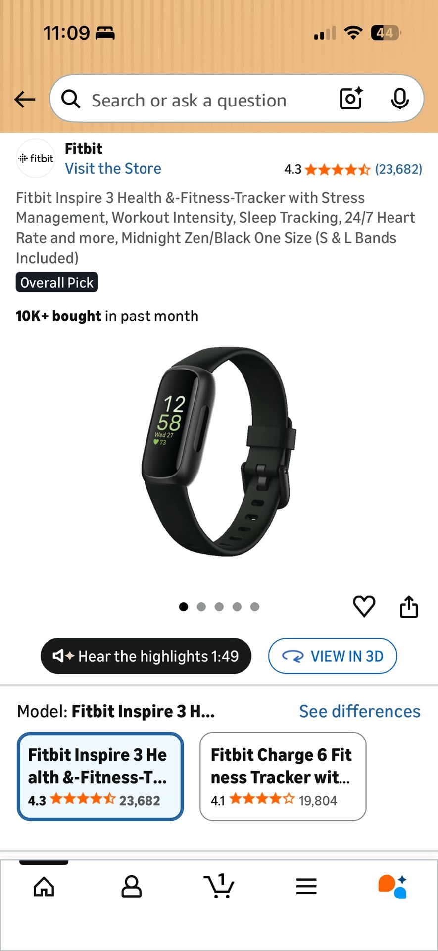 Brand new and sealed! Fitbit Inspire 3