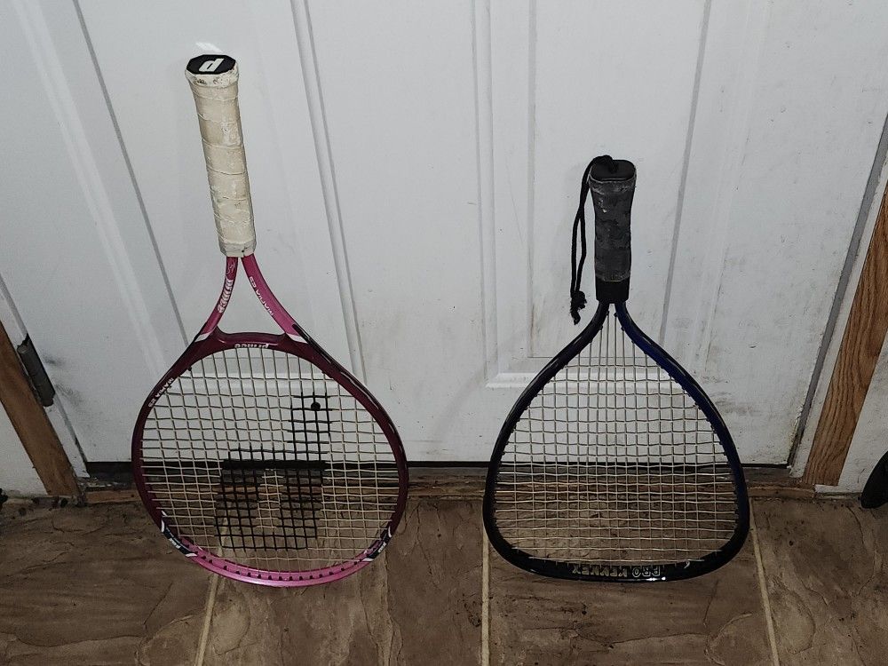 Tennis Racket And Racquetball Raquet