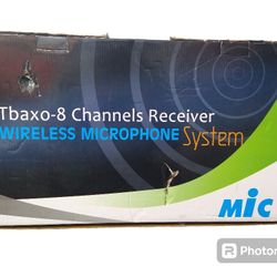 UHF Tbaxo-8 Channel Receiver with Wireless Microphone 