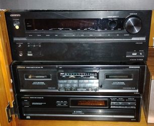 Onkyo Stereo Component Stack - 7.2 Channel Receiver, 6-Disc CD Changer & Cassette Deck
