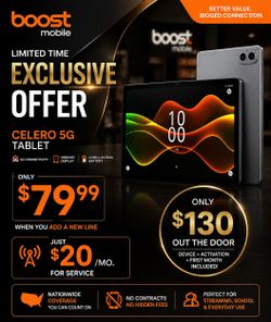Celero 5G tablet