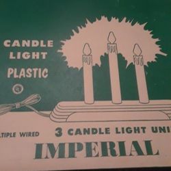 Vintage candelabra with bulbs.