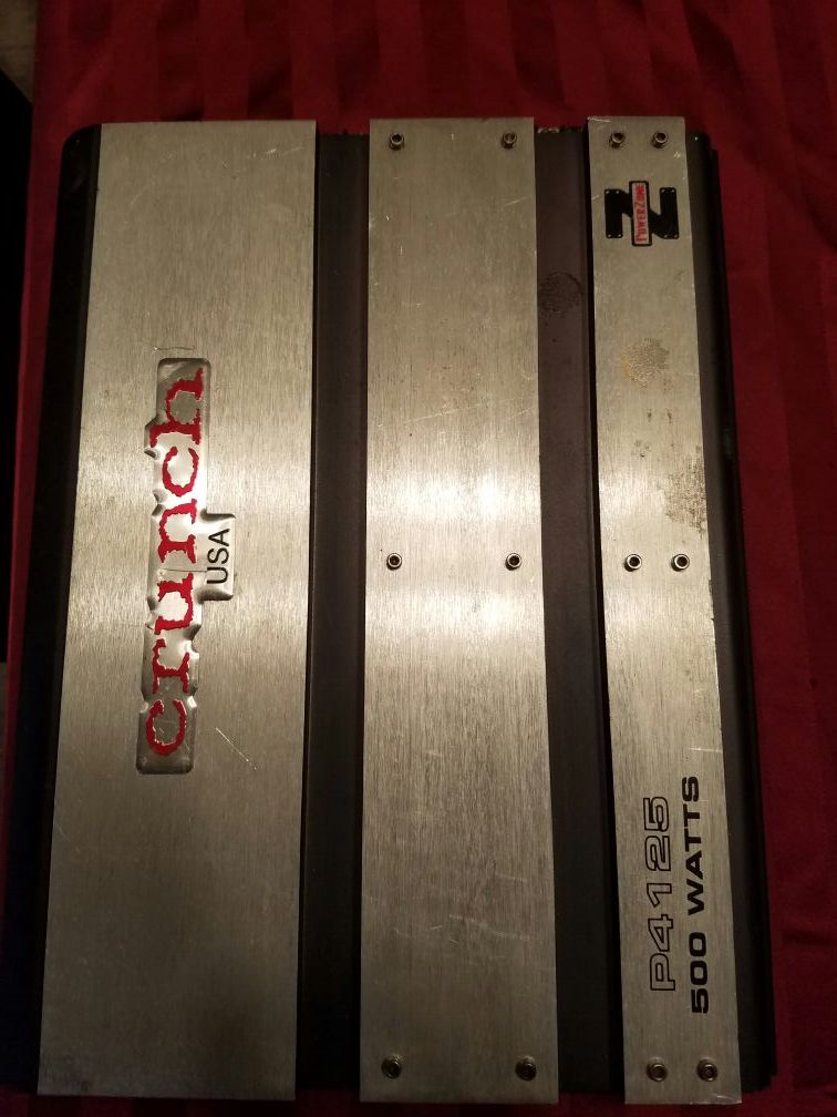 Crunch 500 watt amp