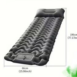 Inflatable Air Mattress, Lightweight Portable Camping Moisture-proof Sleeping Pad For Outdoor Travel Car Nap Easily connect two sleeping pad together