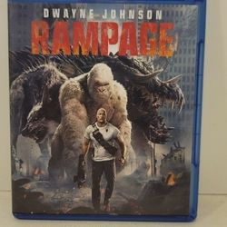 $5 BLU RAY MOVIE. RAMPAGE. BLU RAY / DVD ONLY. NO DIGITAL. $5 OR TRADE FOR A MOVIE TITLE I DO NOT ALREADY OWN.