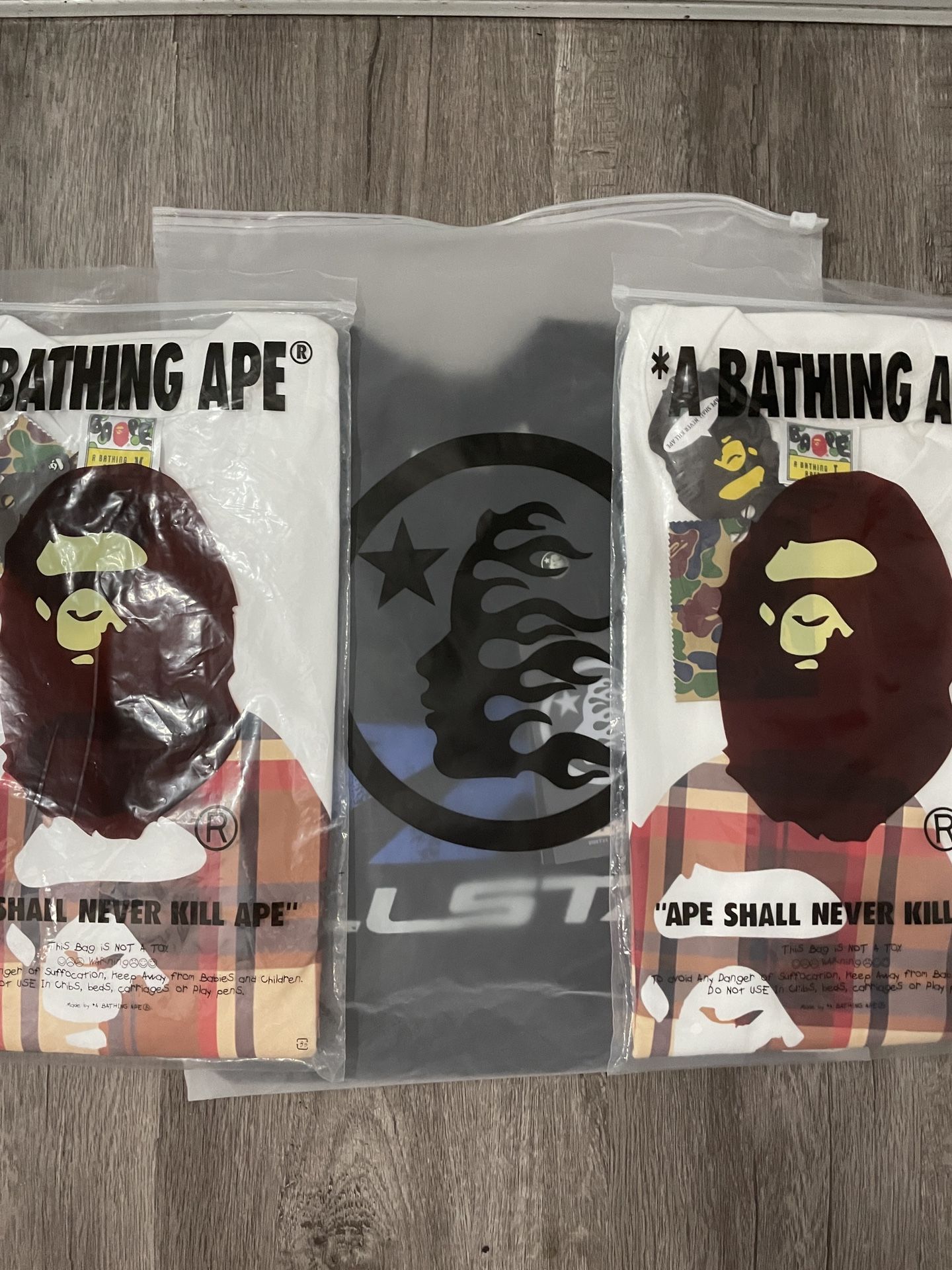 Bape Shirt And Hell Star Shirt