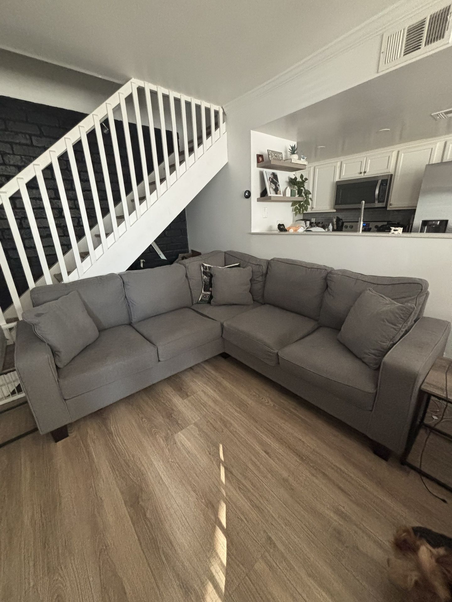 87” Symmetrical Sectional Couch