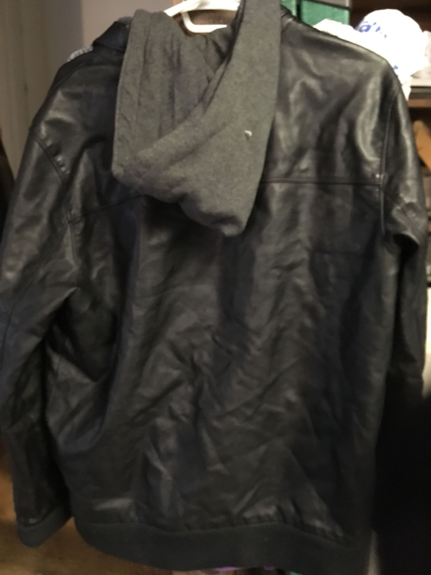 Dravus leather hoodie jacket for Sale in Salem OR OfferUp