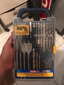 Ryobi 31 piece drill set