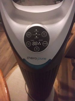 Therapure air filtration system with uv light and washable filter
