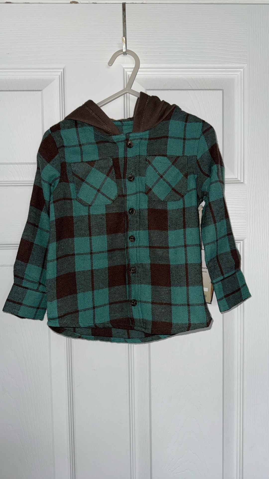 New Baby Boy Plaid Longsleeve 2T