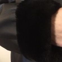 New women’s 3X leather jacket with plush collar and cuffs. Stored in non-smoking environment covered with plastic.