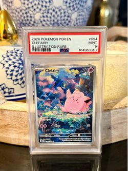 2026 POKEMON POR EN-PERFECT ORDER #094 CLEFAIRY ILLUSTRATION RARE PSA 9