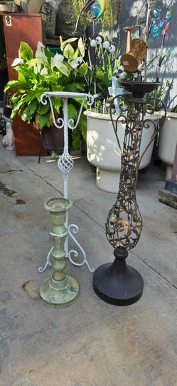 Old candleholders