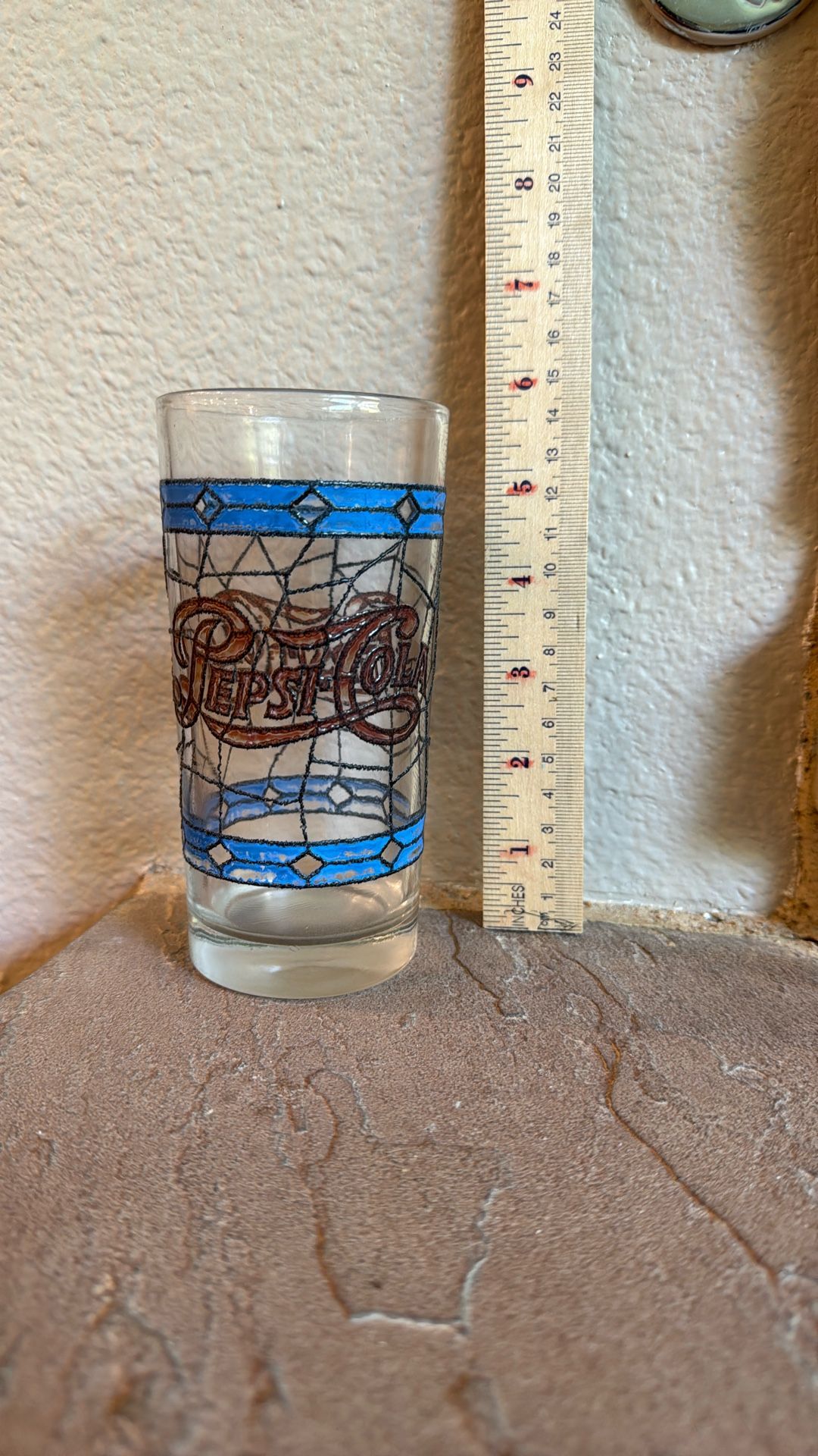 Vintage 1970’s Pepsi-Cola Tiffany Style Glass
