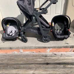 Graco Stroller With 2 Car Seats