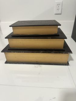 Vintage Faux Book Storage Boxes