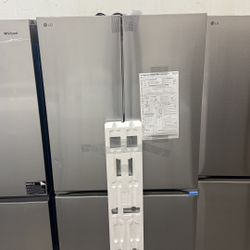 LG 27 cu. ft. Counter Depth MAX French Door Refrigerator – PrintProof Stainless Steel (LRFLC2716S)