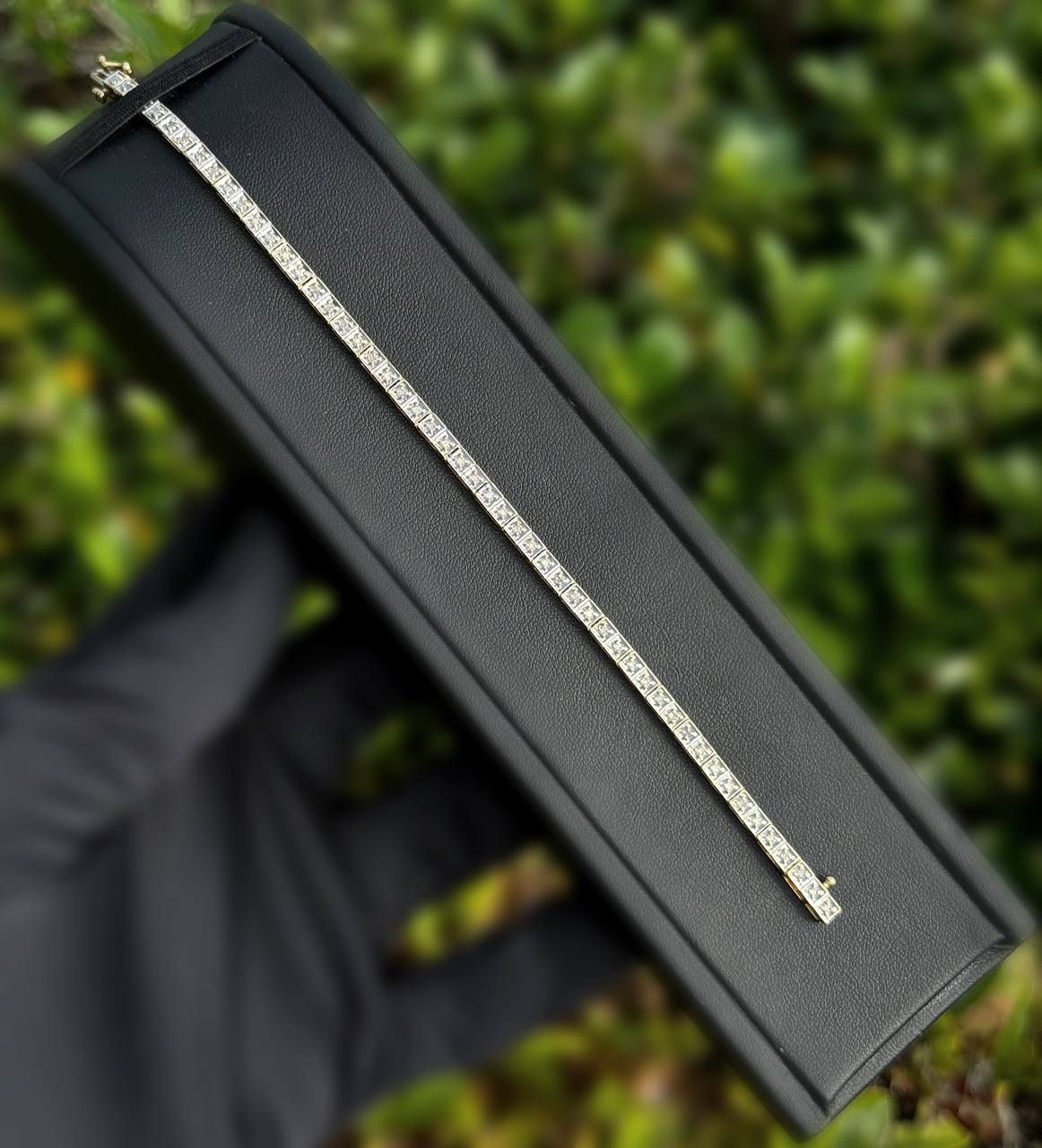 Jewelry 14k white yellow two tone gold Diamond 1.6CTW tennis bracelet 7.00” 3.50mm