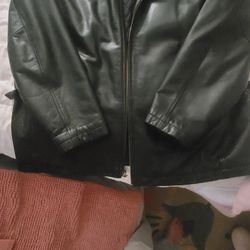 M.Julian Wilsons XL Black Leather Jacket Mens