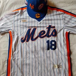 Large Darryl Strawberry New York Mets Jersey 