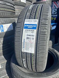 275/55/20 Kumho 4 New Tires Installed And Balanced included