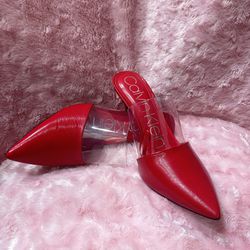 Beautiful Red Heels Size 7 New 