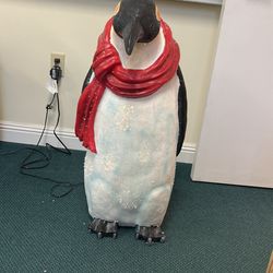 Frontgate Fiber Optic 3’ Tall Penguin